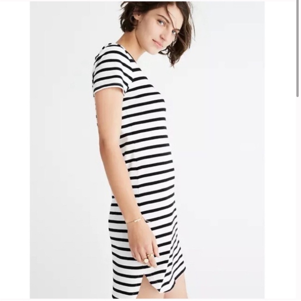 NWT MADEWELL STRIPED RINGER DRESS - Picture 3 of 14
